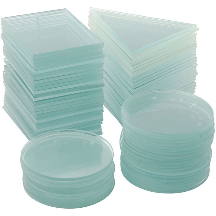 Glassplate, tykkelse 3 mm, 3x30 stk./ 1 pk.