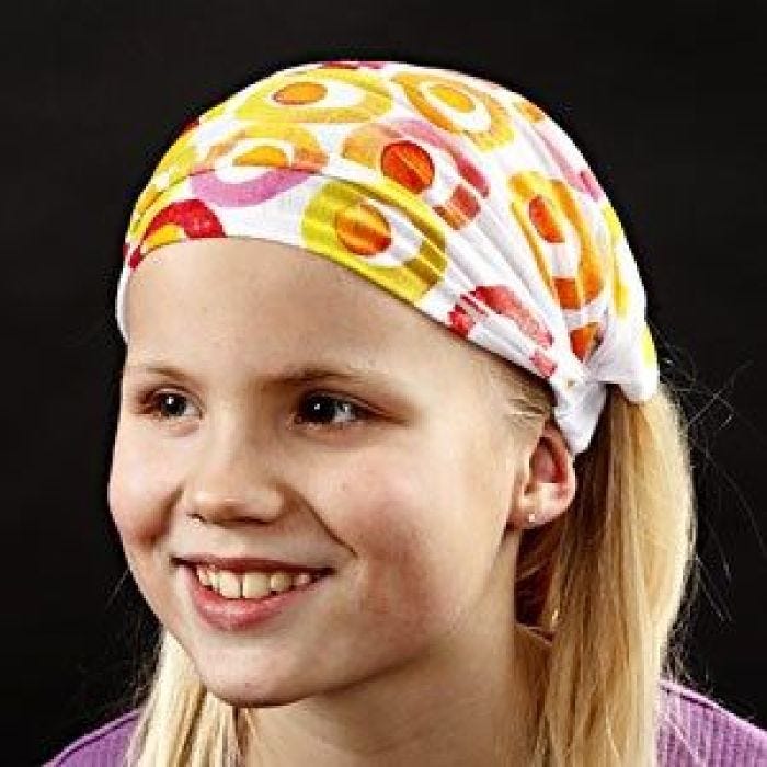 Hårbåndsbandana med stempeltrykk