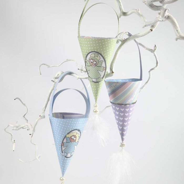 Kremmerhus med pastellfarger