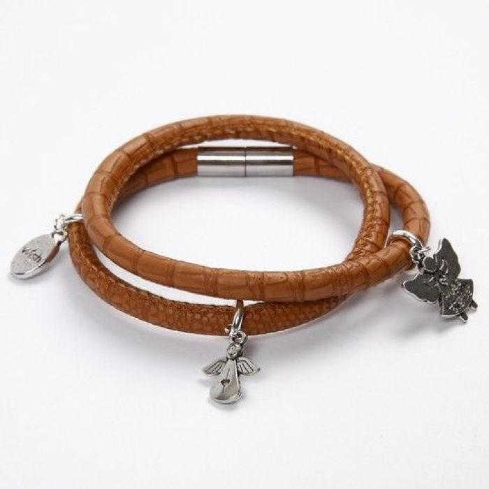 Armbånd av krokodillesnor