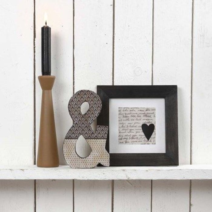 Interiør malt og dekorert med decoupagepapir fra Vivi Gade