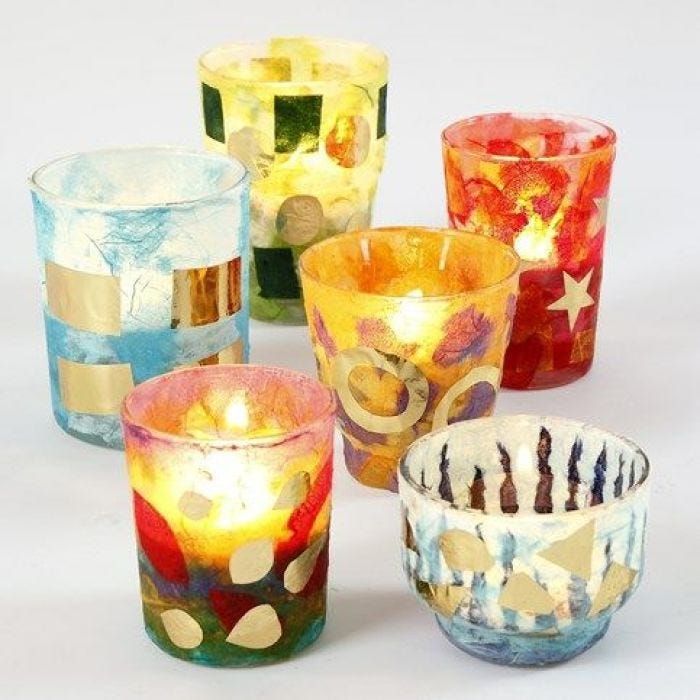 Decoupage på glass