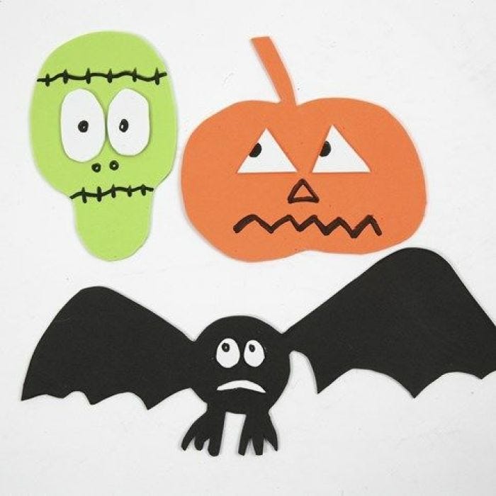 Magnetiske motiver av mosgummi - til Halloween