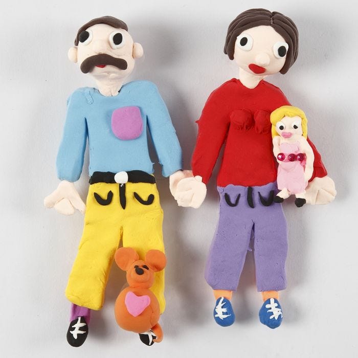 Magnetfigur av Silk Clay