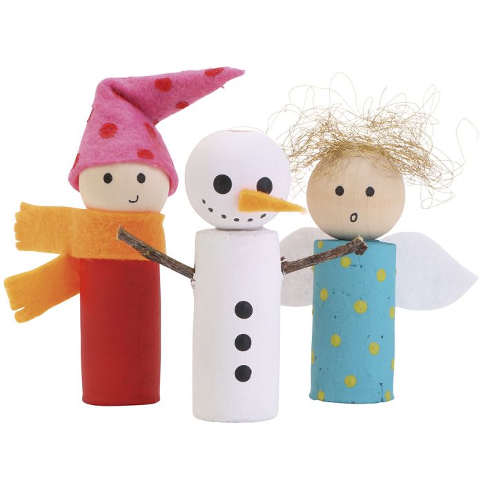 Sjarmerende julepynt av vinkorker