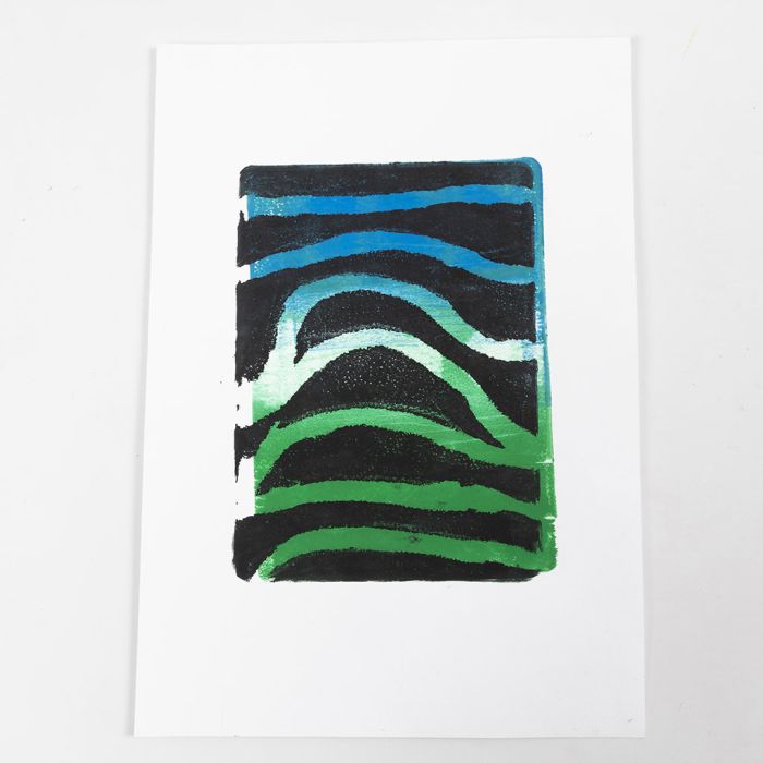 Slik lager du geltrykk med garn