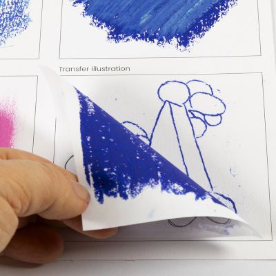Slik overfører du en oljepastelldesign