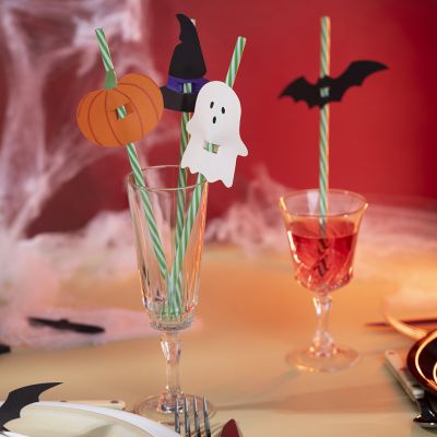 Halloween sugerørsdekorasjoner