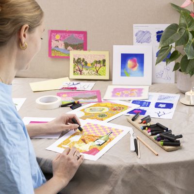 Start DIY Kit: Lær hvordan du lager illustrasjoner med oljepasteller