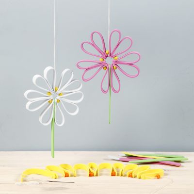 Fargerik blomst av mosgummi