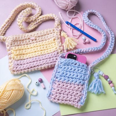 Start DIY Kit: Lær å hekle en veske