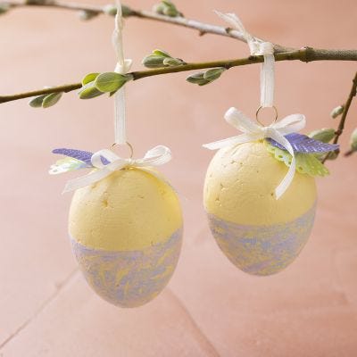 Påskeegg malt med hobbymaling