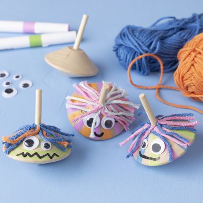 Snurrebasser med rulleøyne og morsomt hår