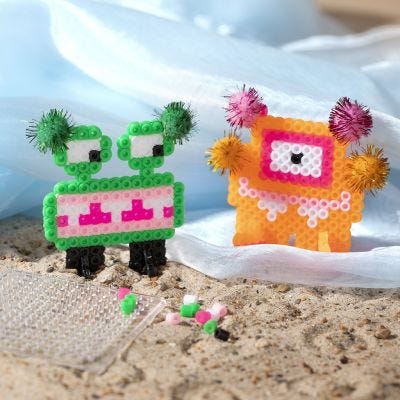 3D-monstre laget med rørperler