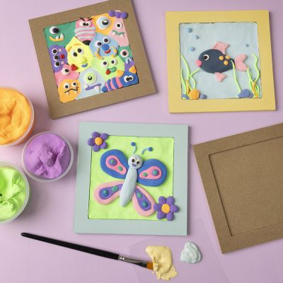 Kollasjrammer med design i Silk Clay®-leire