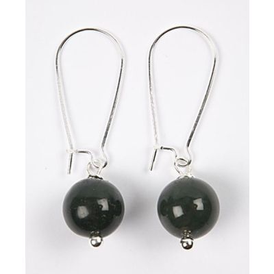 Øreringer med indisk agat