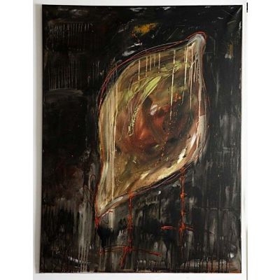 Maleri med Pigment på lerret