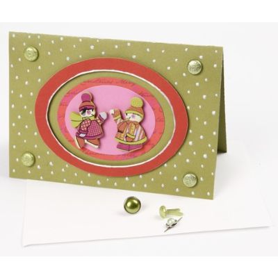 Kort dekorert med Pearl Pen