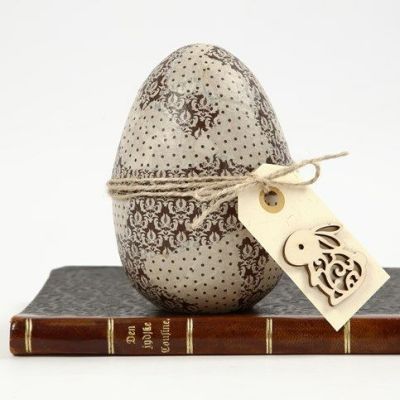 Decoupage på egg med hampbelte
