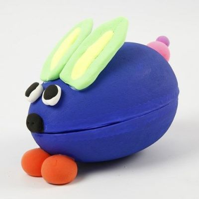 Påskehare av Silk Clay på malt