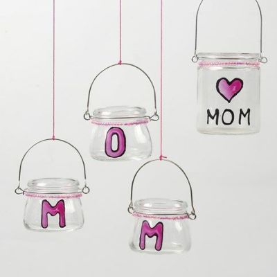 Glassmaling på lanterne