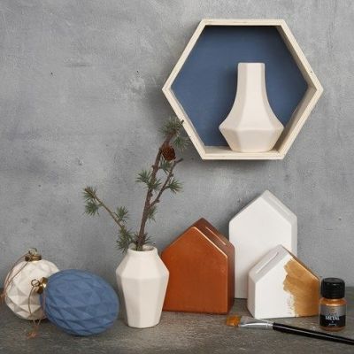 Terrakotta malt med Chalky- og Art Metal maling