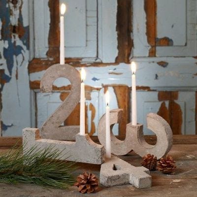 Adventsstake av fire tall