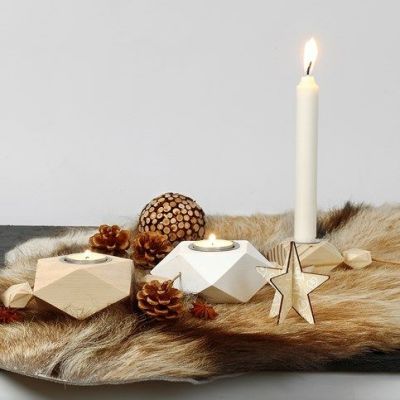 Boliginteriør av tre