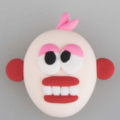 Modellert hode av Silk Clay