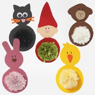 Påskeoppheng av mosgummi