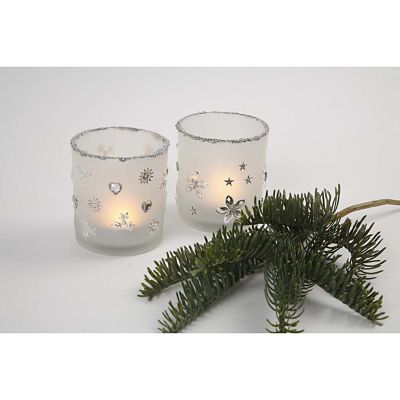 Lysglass med filigran