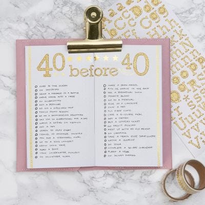 Bucket liste i Bullet journal