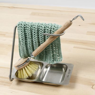 Heklet oppvaskklut i ribb