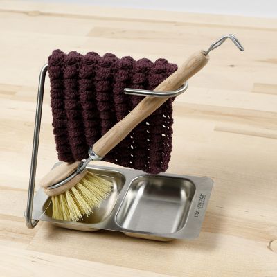 Heklet oppvaskklut i boblemasker