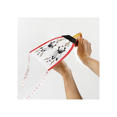 S for suen Shaun drage fargelagt med tekstiltusj