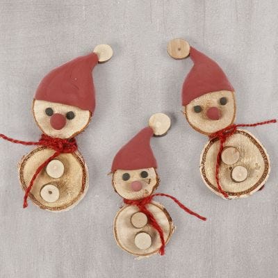 Nisse av treskiver med Silk Clay nisselue