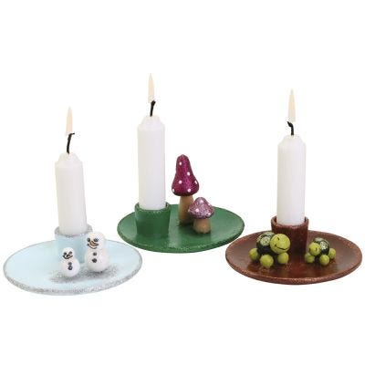 Sjarmerende lysestaker med minifigurer