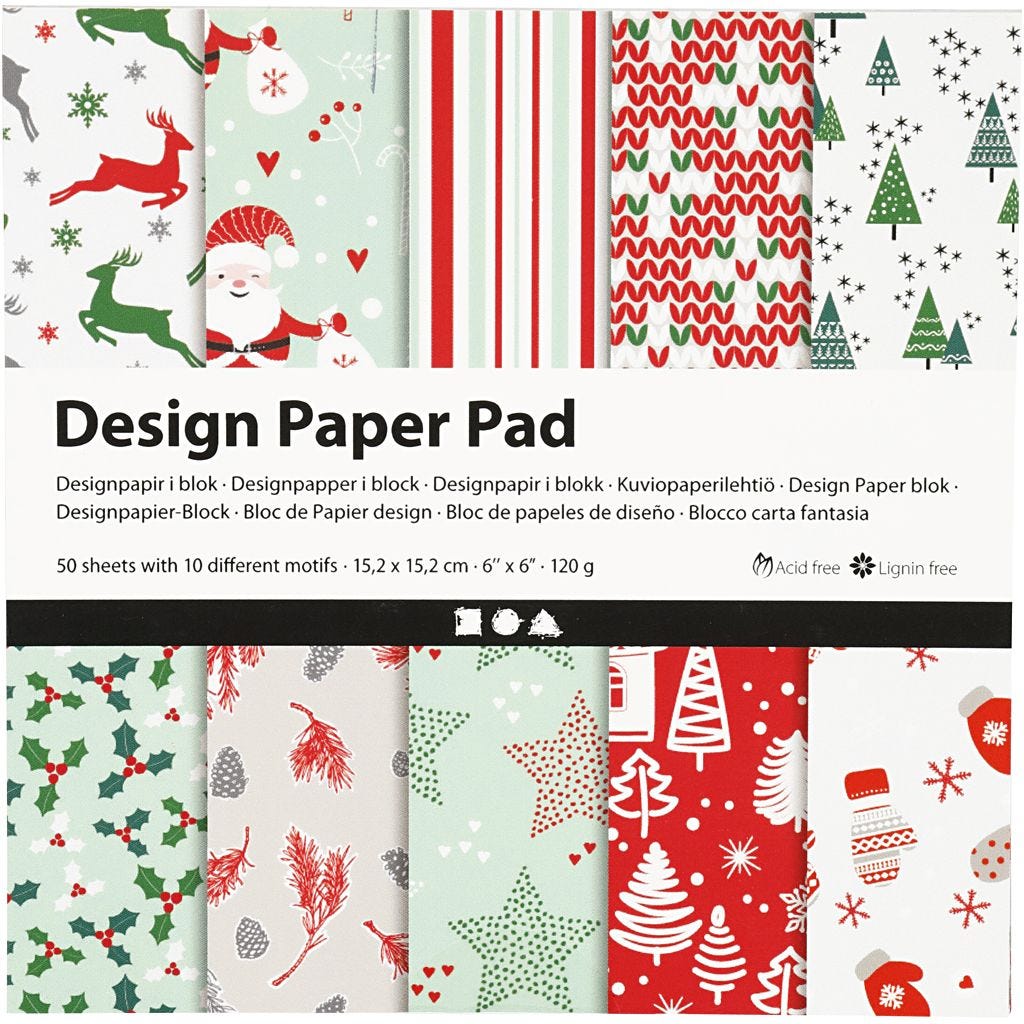 Designpapir i blokk