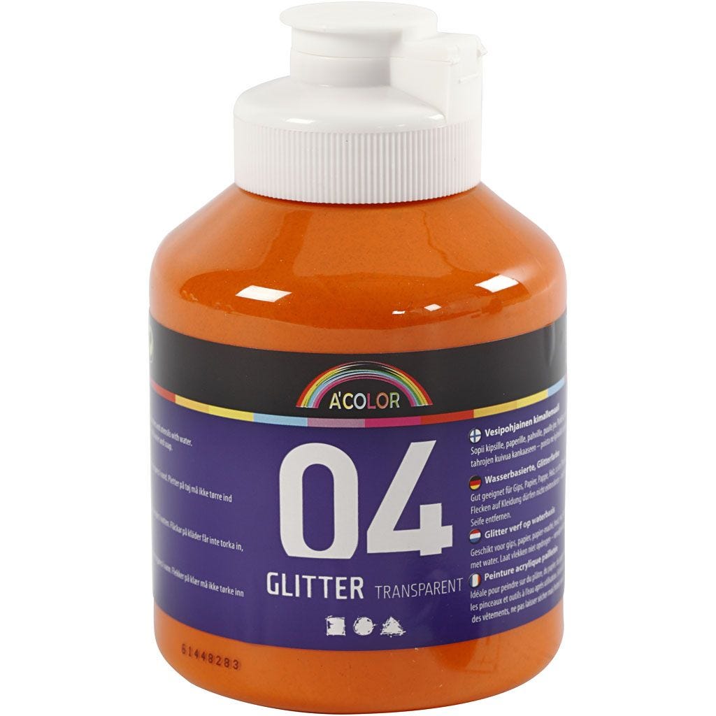 Akrylmaling med glitter