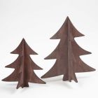 Malte 3D-juletrær av tre