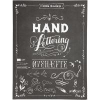 Øvingshefte til 'Hand Lettering' , str. 21x28 cm, tykkelse 1 cm, 63 , 1 stk.