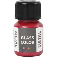 Glass Color Metal, rød, 30 ml/ 1 fl.