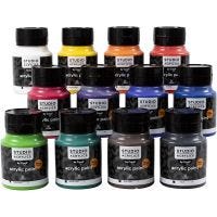 Creall Studio akrylmaling, ass. farger, 12x500 ml/ 1 pk.