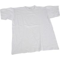 T-skjorter, B: 40 cm, str. 7-8 år, rund hals, hvit, 1 stk.