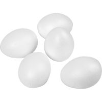 Egg, H: 8 cm, hvit, 50 stk./ 1 pk.