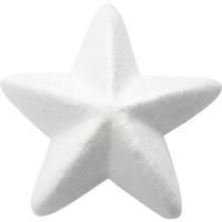 Stjerne, B: 11 cm, hvit, 25 stk./ 1 pk.