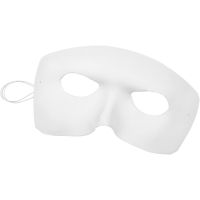 Maske, H: 12 cm, B: 17 cm, hvit, 12 stk./ 1 pk.