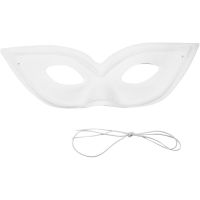 Maske, H: 7 cm, B: 20 cm, hvit, 12 stk./ 1 pk.
