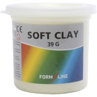 Soft clay, lys rød, 50 g/ 1 boks