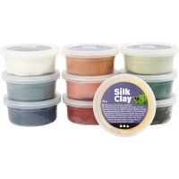 Silk Clay®, douche farger, 10x40 g/ 1 pk.
